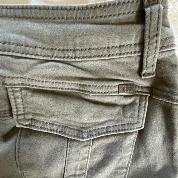 1822 Olive Green Wide Leg Cargo Pants Sz 8/29 - Picture 6 of 12